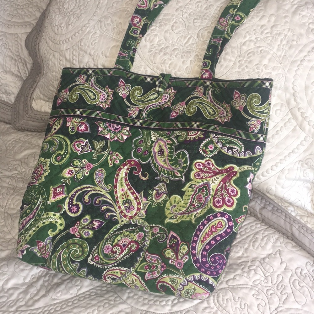 Vera Bradley Chelsea Green Tote